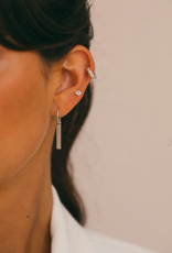 Wildthings Collectables Meander bar earring silver