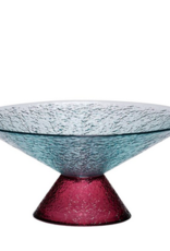 Hübsch Hubsch Bonbon Glass Bowl Large Blue/Red