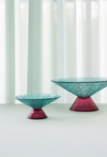Hübsch Hubsch Bonbon Glass Bowl Large Blue/Red