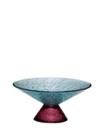 Hübsch OK Hubsch Bonbon Glass Bowl Medium Blue/Red