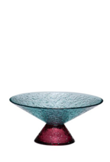 Hübsch Hubsch Bonbon Glass Bowl Medium Blue/Red