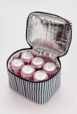 Baggu Baggu Puffy Lunch Bag - Lilac Candy Stripe Baggu Baggu Puffy Lunch Bag - Lilac Candy Stripe