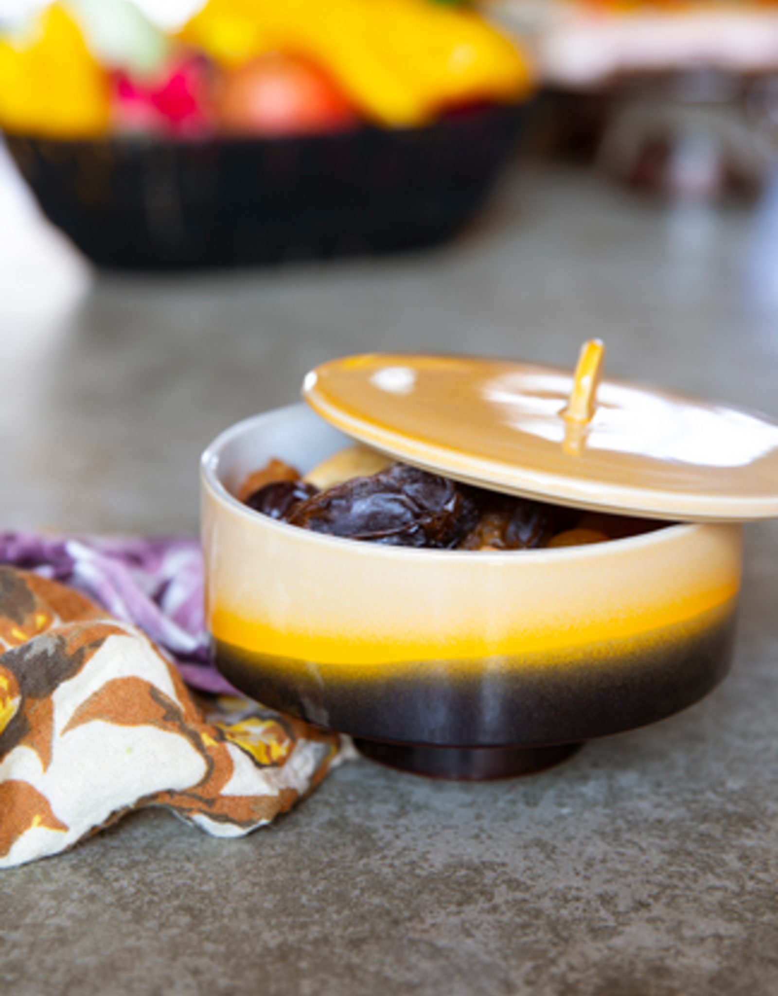 HK Living 70s ceramics: bonbon bowl, sunshine