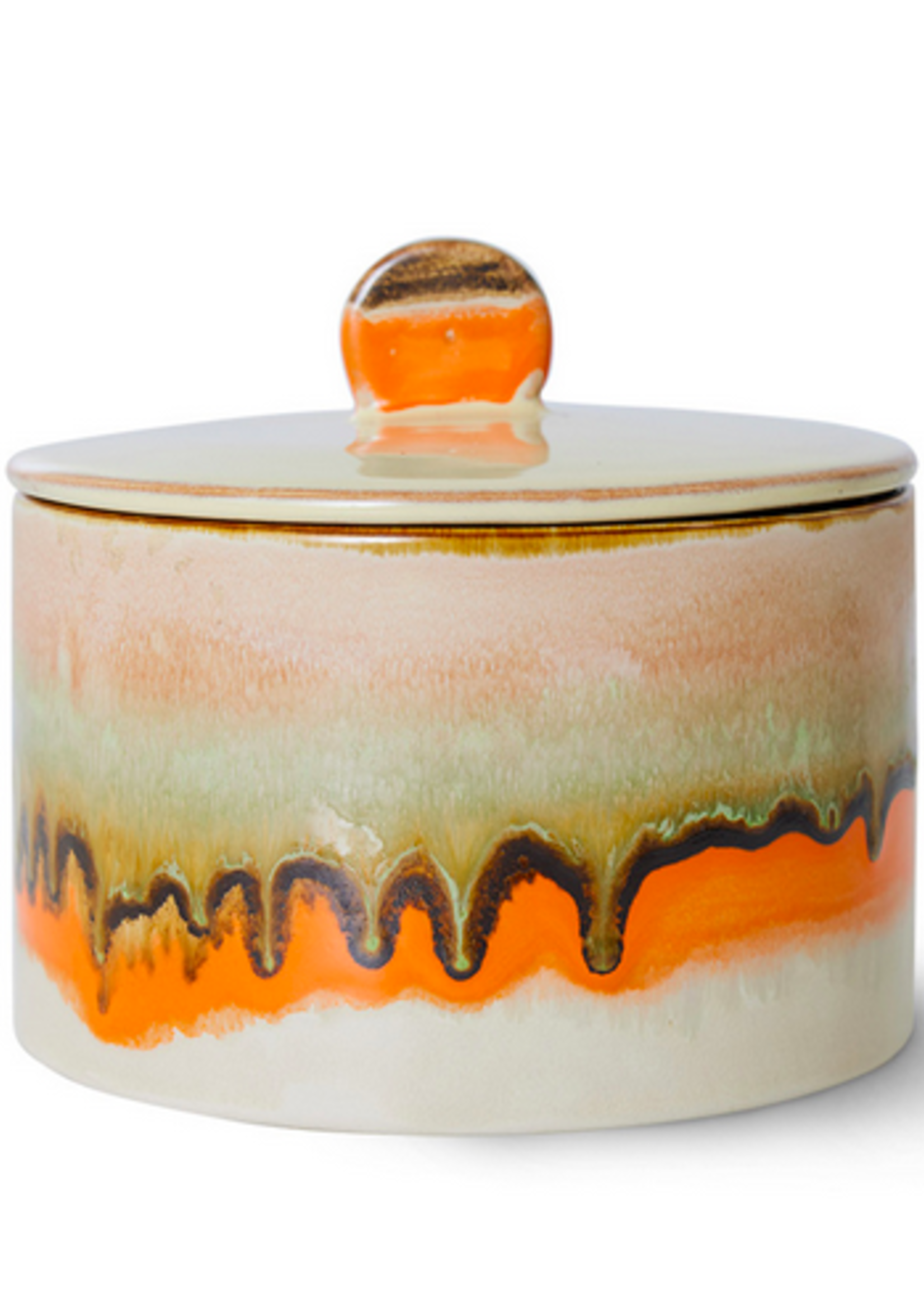 HK Living 70s ceramics: cookie jar, burst