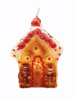 italian candle SALES  Italian candle gingerbread house 8×8 h12 cm