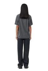 GANNI OK GANNI Grey Future Relaxed Lamb T-shirt