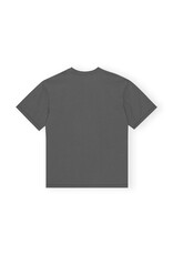 GANNI OK GANNI Grey Future Relaxed Lamb T-shirt