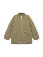 GANNI Ganni Light Twill Oversized Bomber Jacket S/M