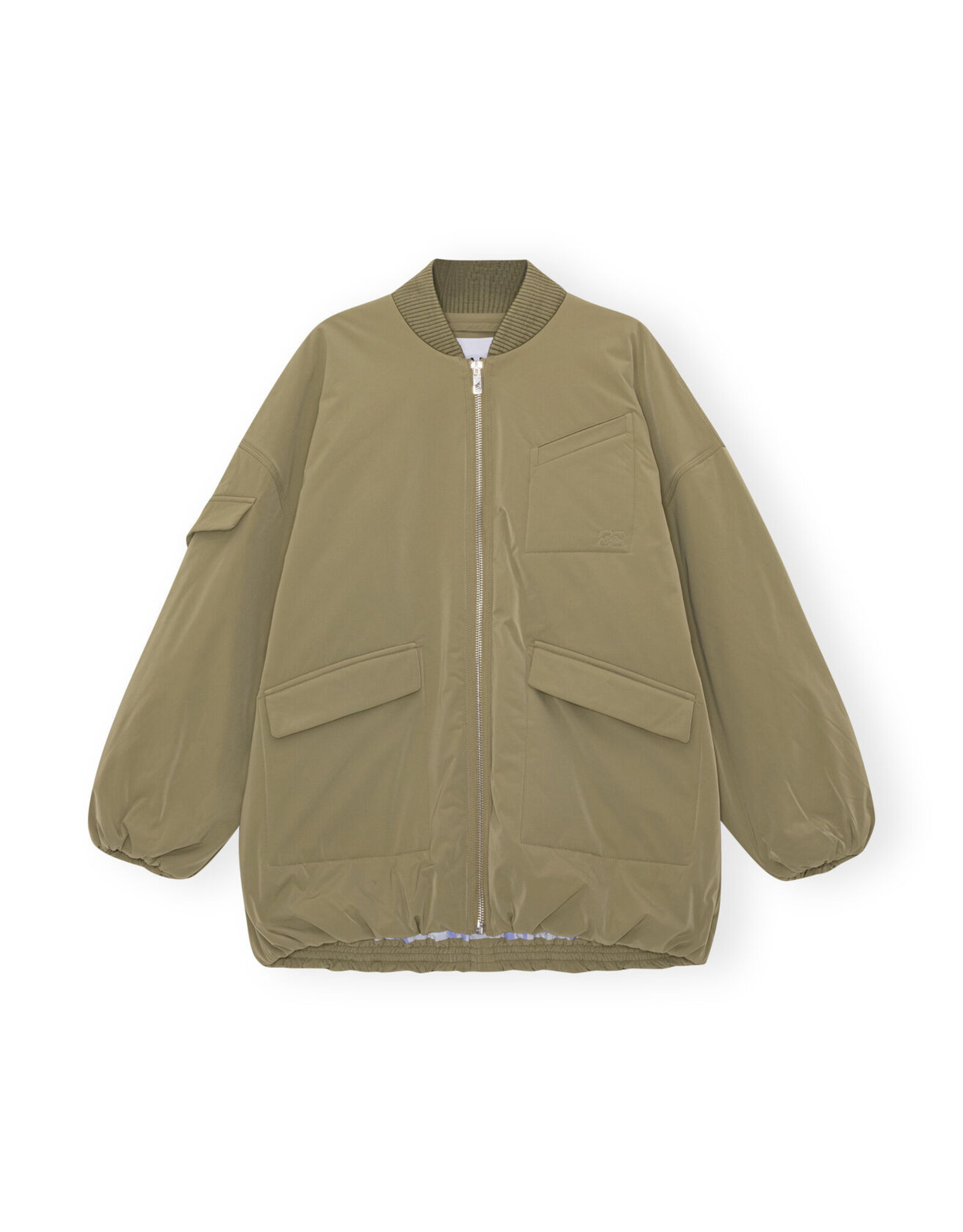 GANNI OK Ganni Light Twill Oversized Bomber Jacket S/M
