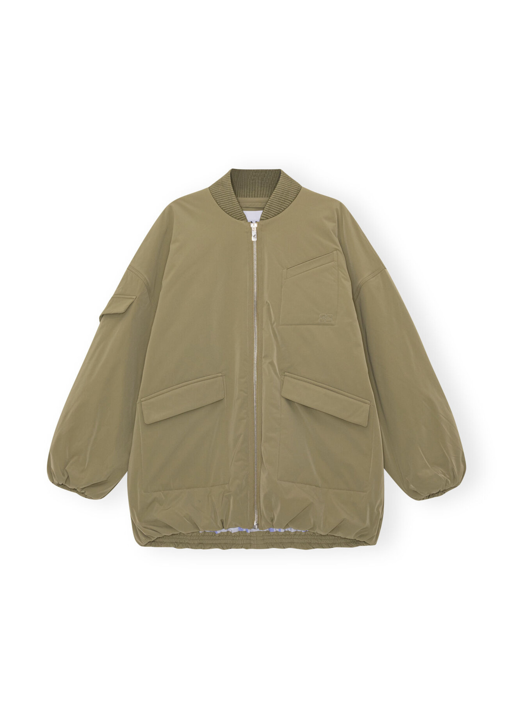 GANNI OK Ganni Light Twill Oversized Bomber Jacket S/M