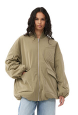 GANNI OK Ganni Light Twill Oversized Bomber Jacket S/M