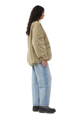 GANNI OK Ganni Light Twill Oversized Bomber Jacket S/M