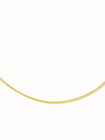 Flawed Plain affair necklace gold