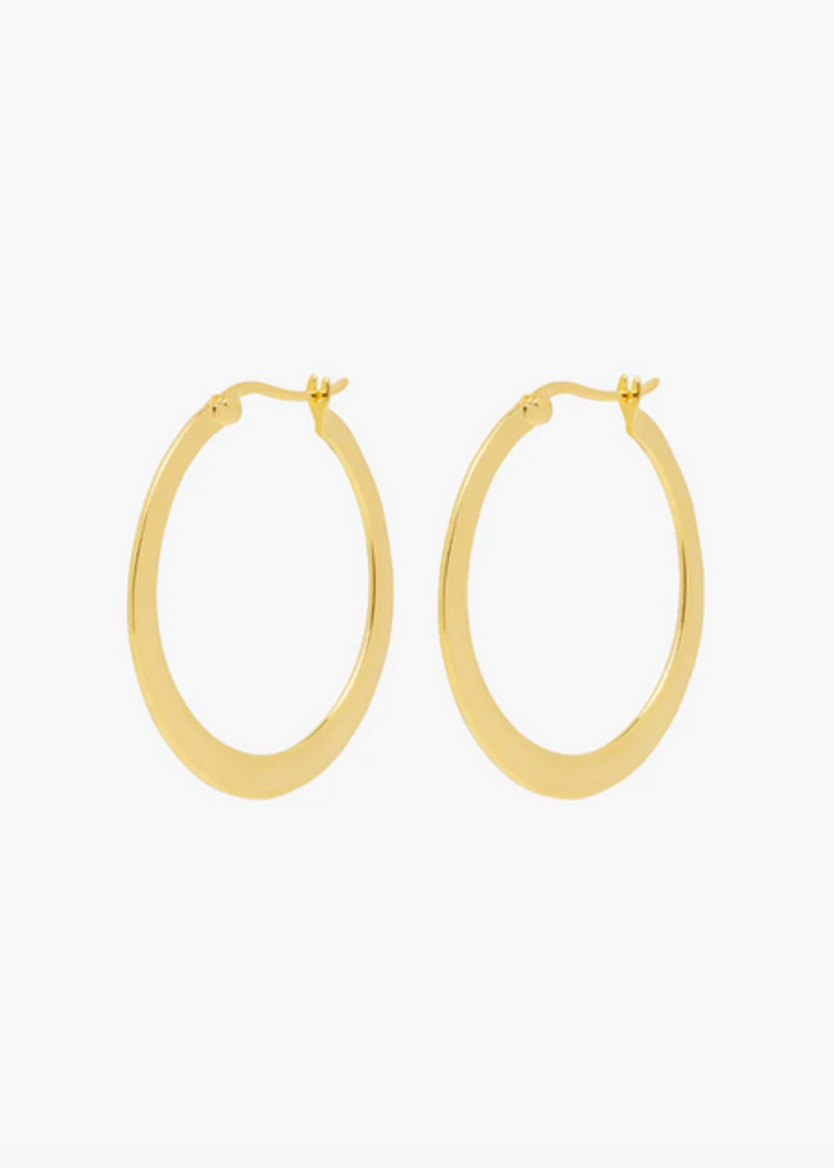 Wildthings Collectables Chunky hoop gold plated (30mm) earrings