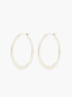 Wildthings Collectables Chunky hoop silver (30mm) earrings