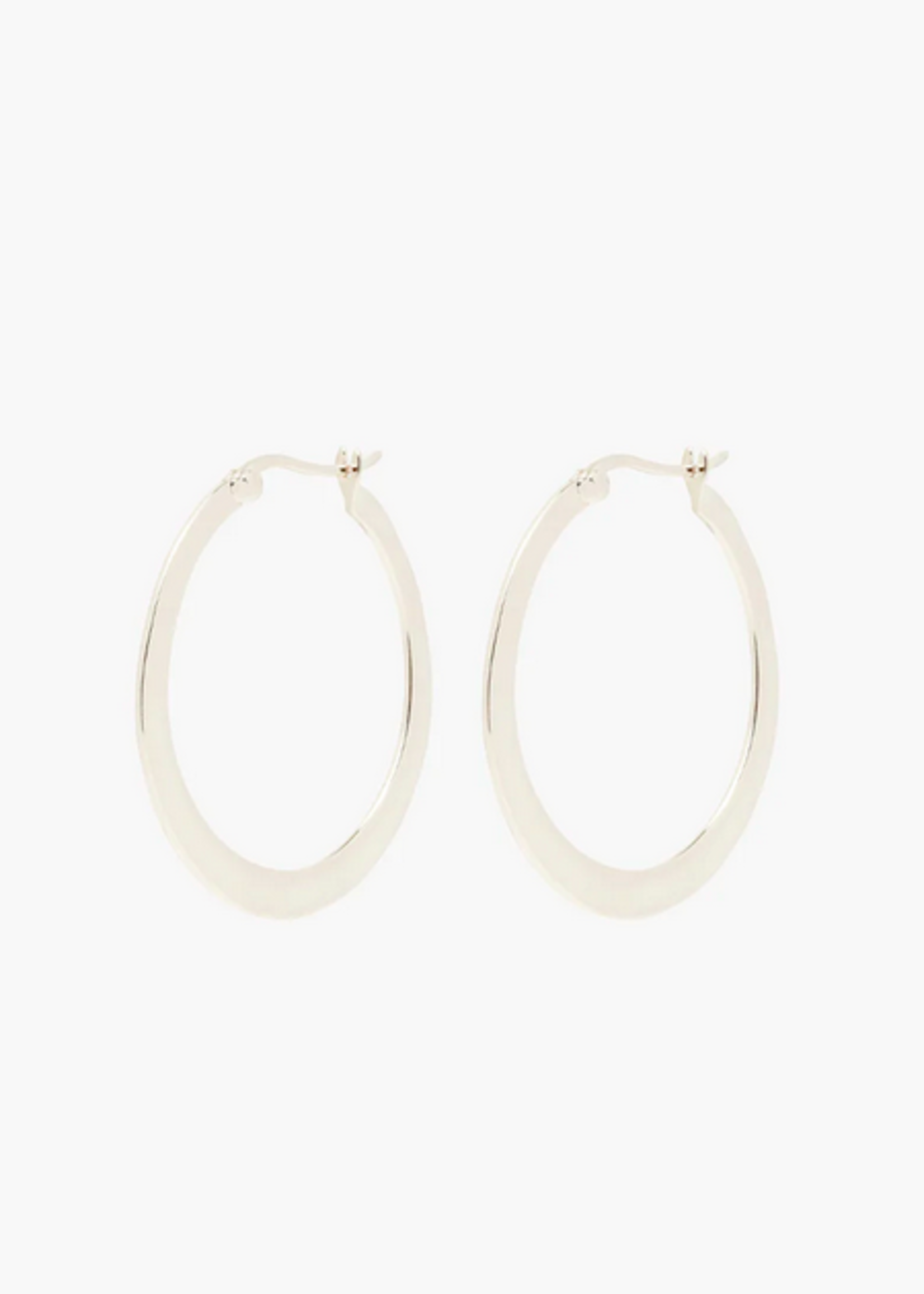 Wildthings Collectables Chunky hoop silver (30mm) earrings