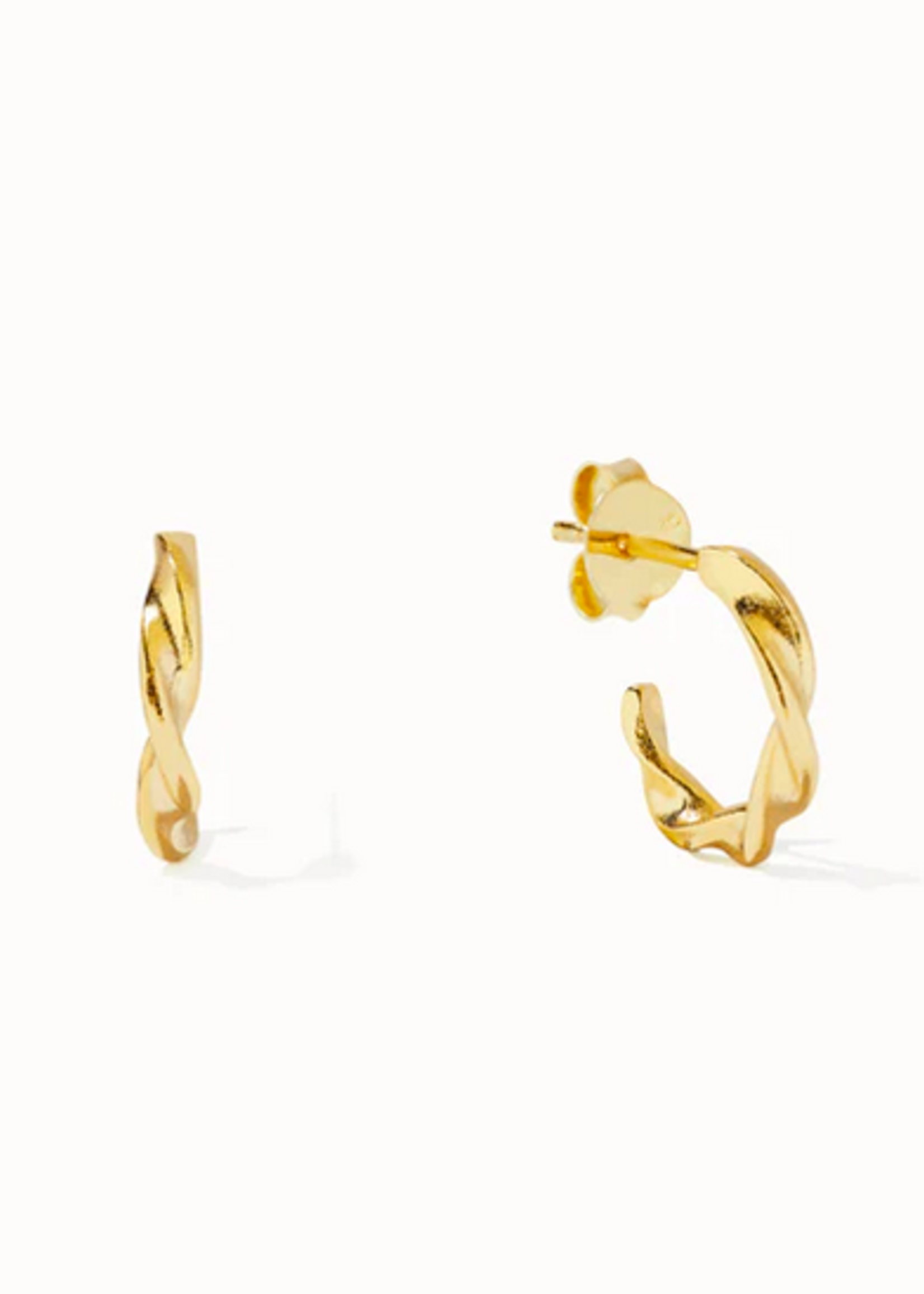 Flawed Carrie hoops gold plated