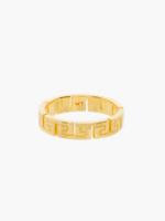 Wildthings Collectables Meander ring gold plated (size 54)