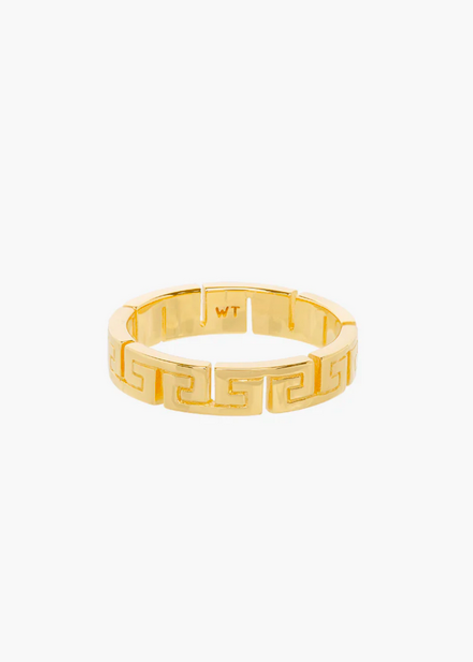 Wildthings Collectables Meander ring gold plated (size 54)
