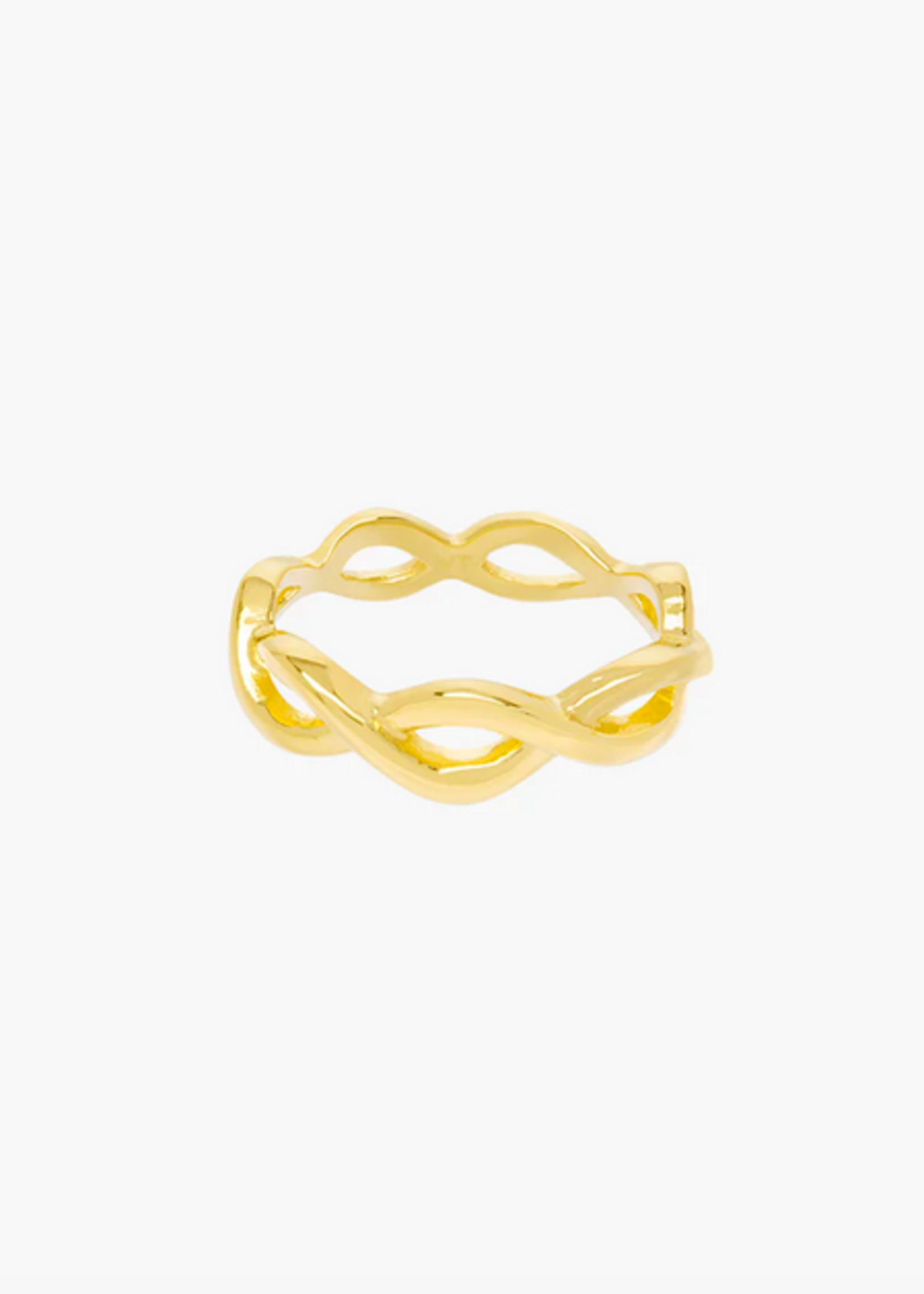 Wildthings Collectables Waves ring gold plated (size 51)