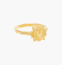 Wildthings Collectables Flaming heart ring gold (size 54) Wildthings Collectables Flaming heart ring gold (size 54)