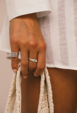 Wildthings Collectables Hamsa hand ring silver (size 54)