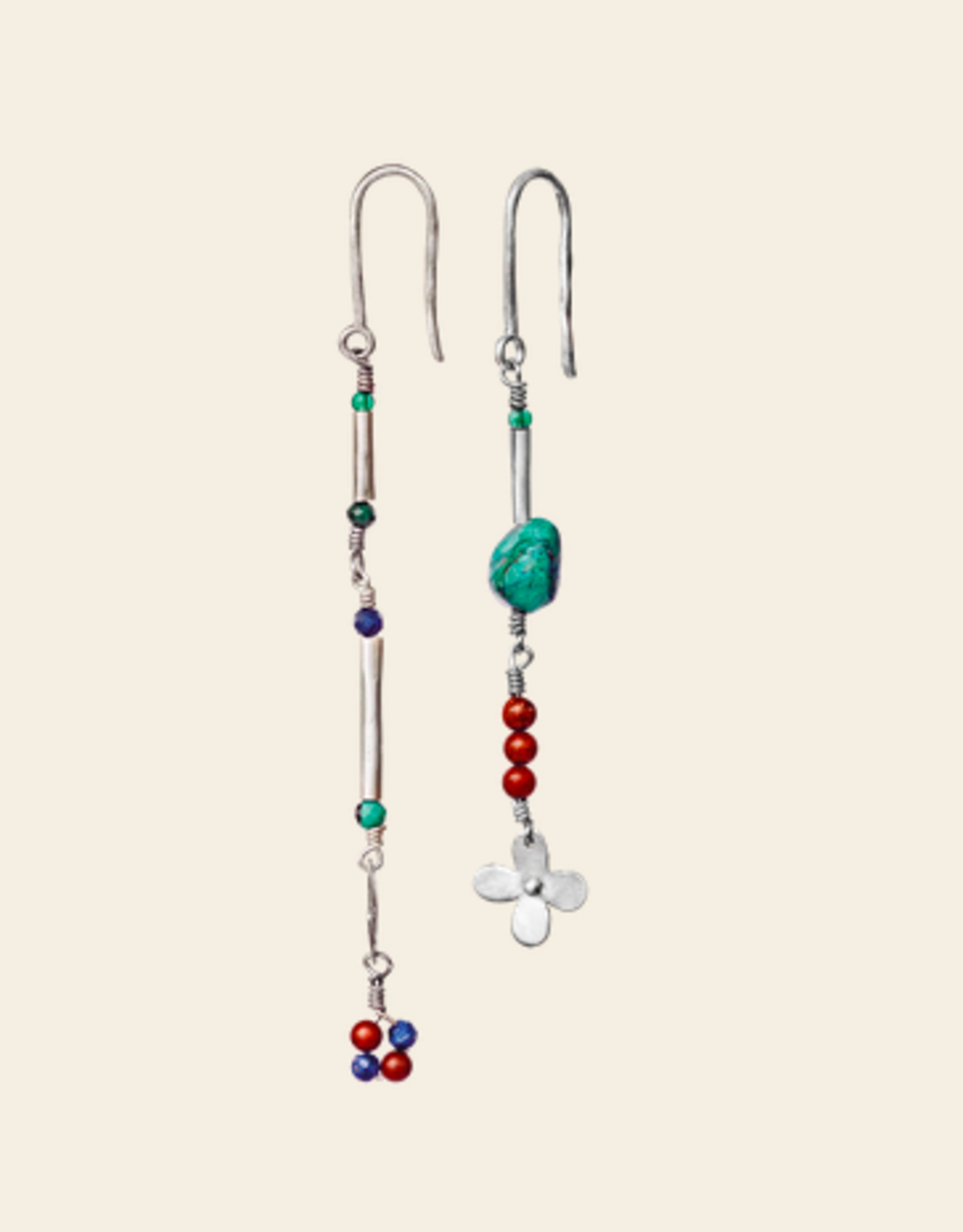 Maanesten Forget me not earrings silver