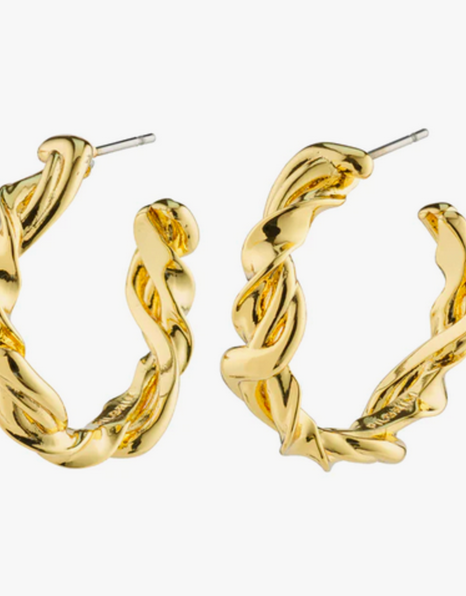 Hoops on sale gold plated