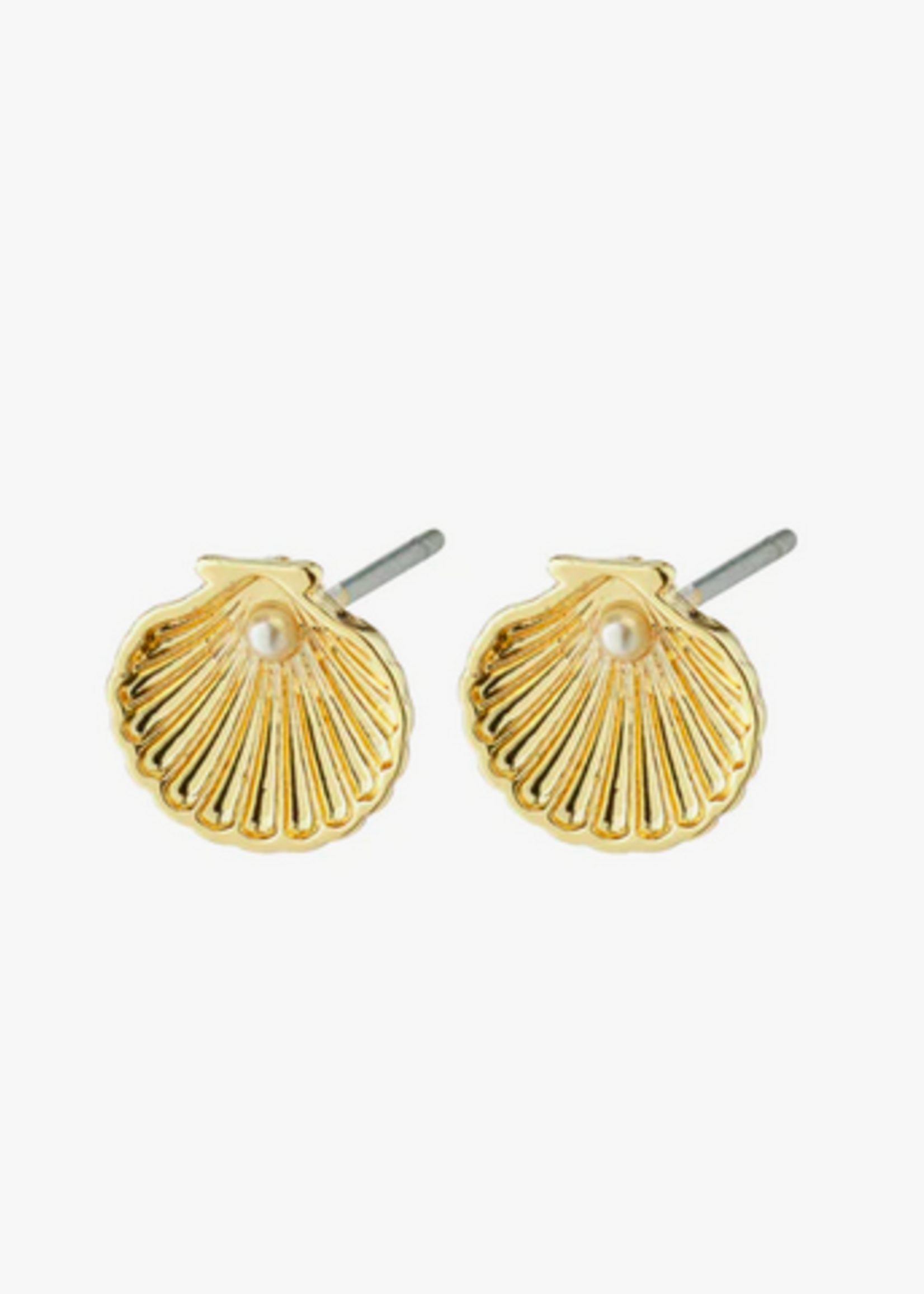 pilgrim Opal seashell earrings gold-plated