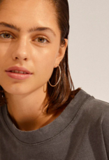 pilgrim April medium-size hoops earrings silver-plated