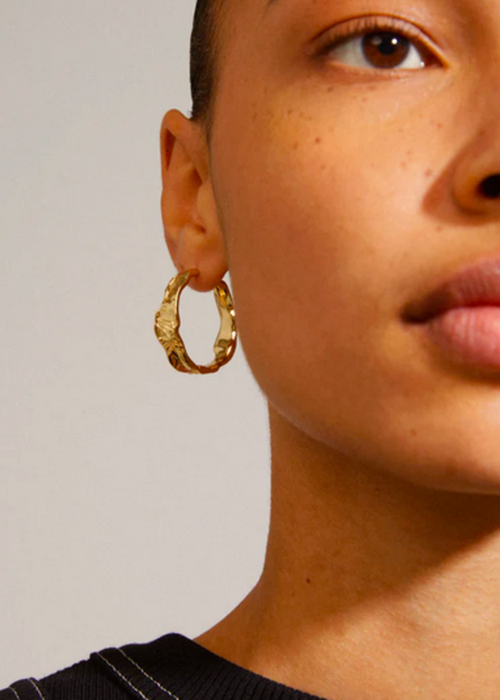 pilgrim Julita hoops earrings gold-plated