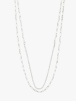 pilgrim Rowan necklace, 2-in-1, silver-plated