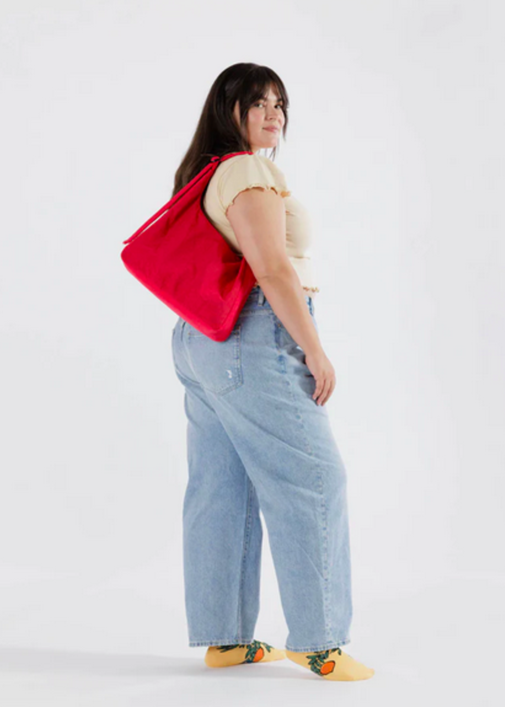 Baggu Nylon Shoulder Bag - Candy Apple