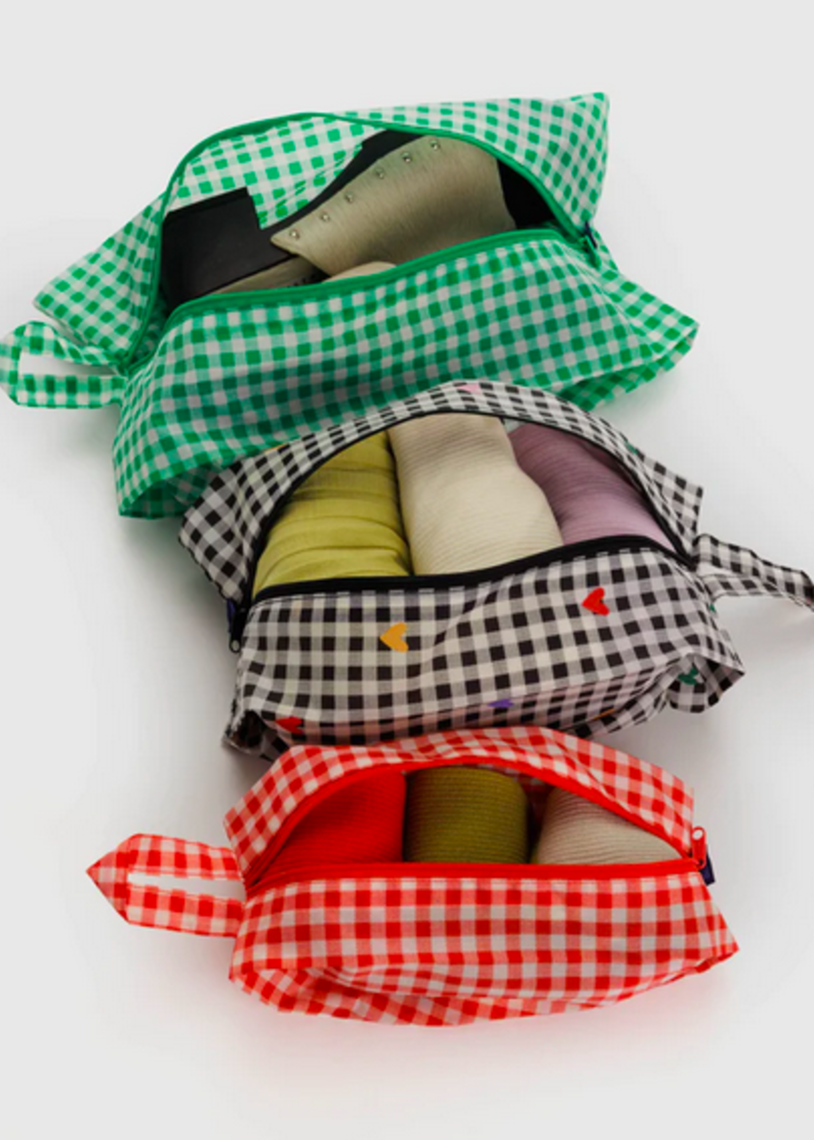 Baggu 3D Zip Set - Gingham