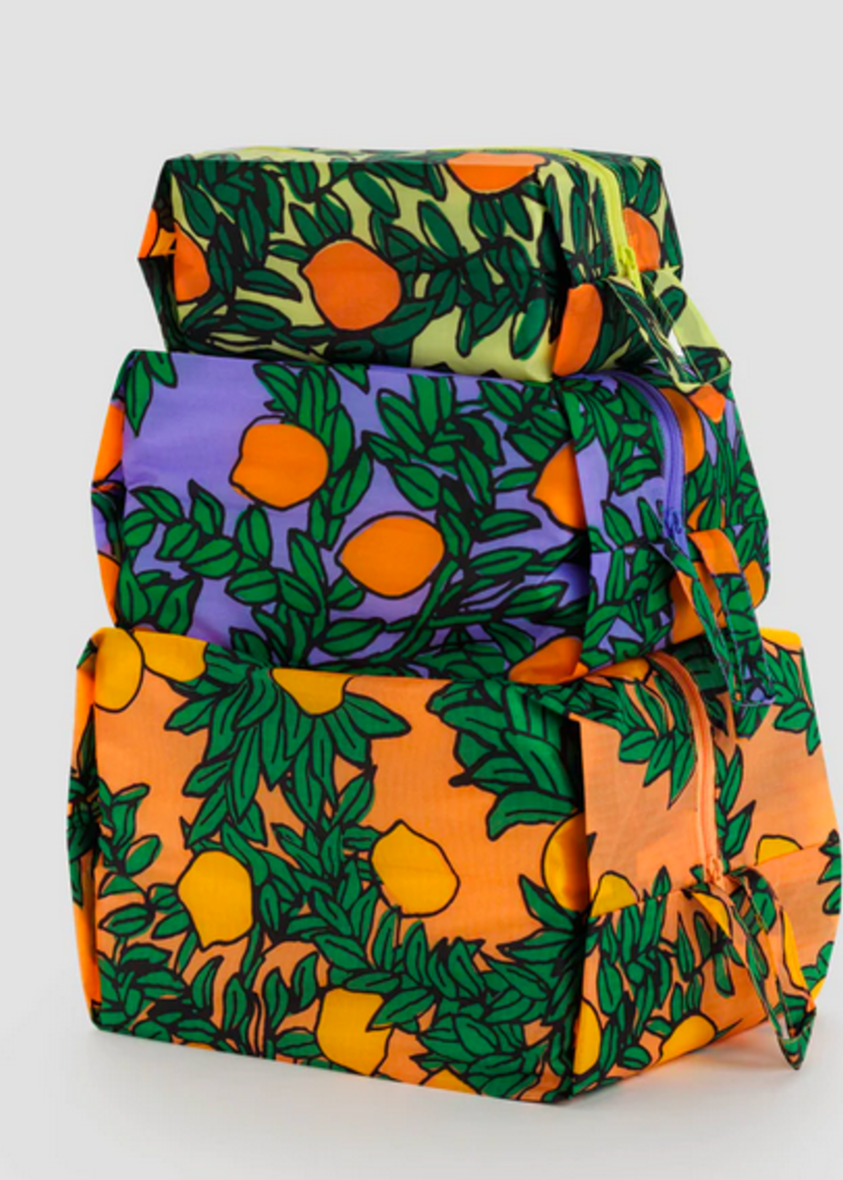 Baggu Baggu 3D Zip Set - Orange Trees