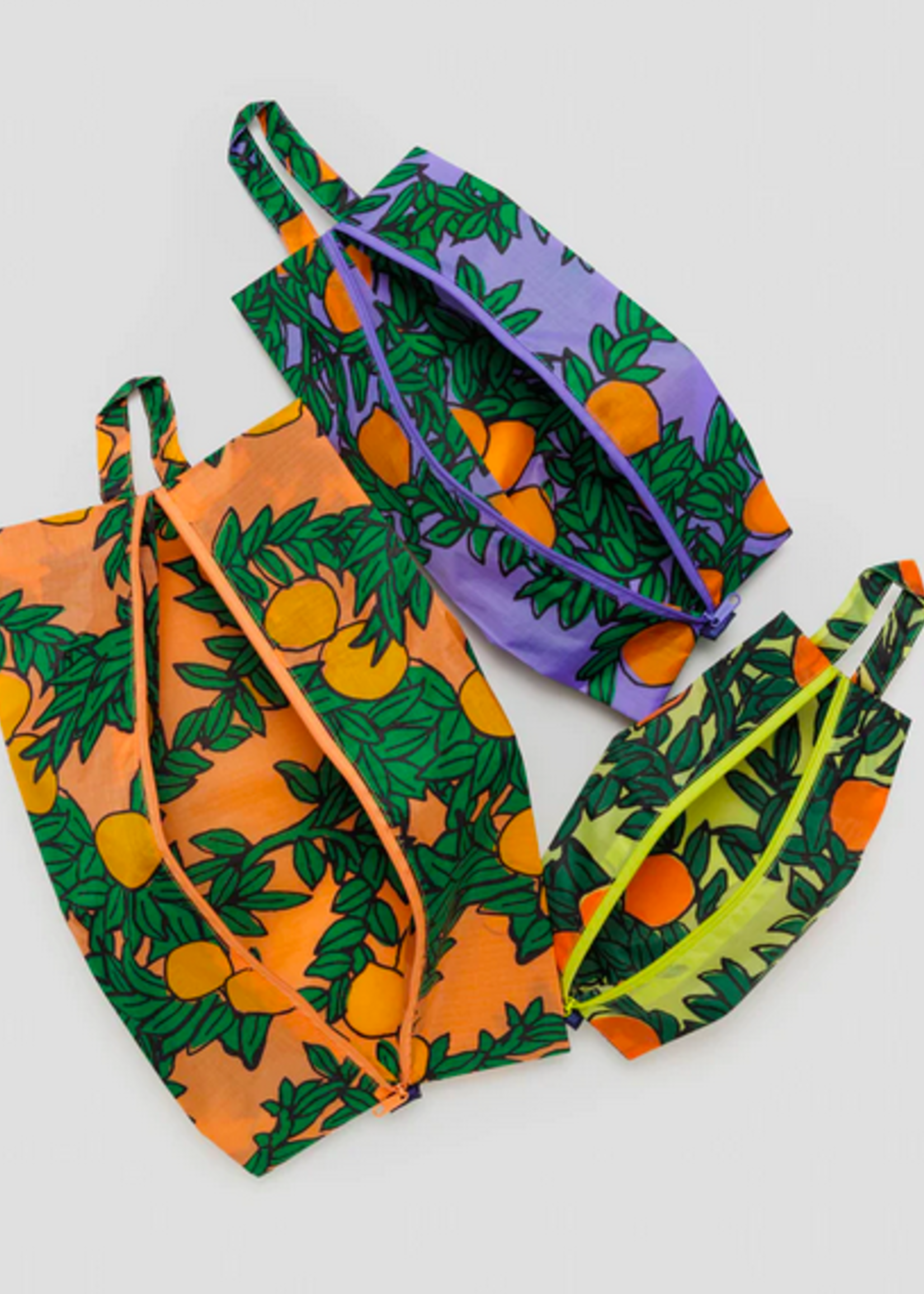 Baggu Baggu 3D Zip Set - Orange Trees