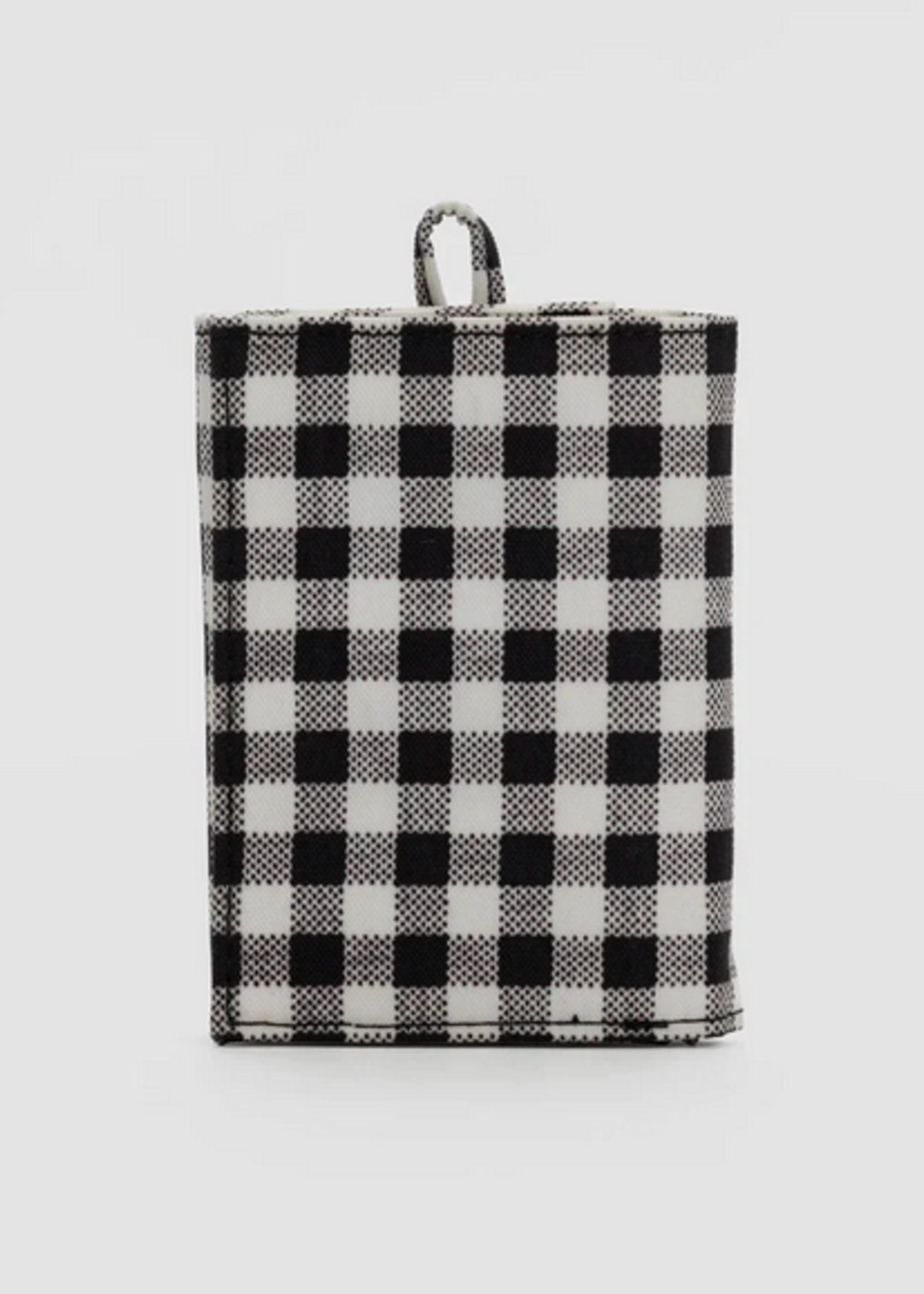 Baggu Snap Wallet - Black & White Gingham