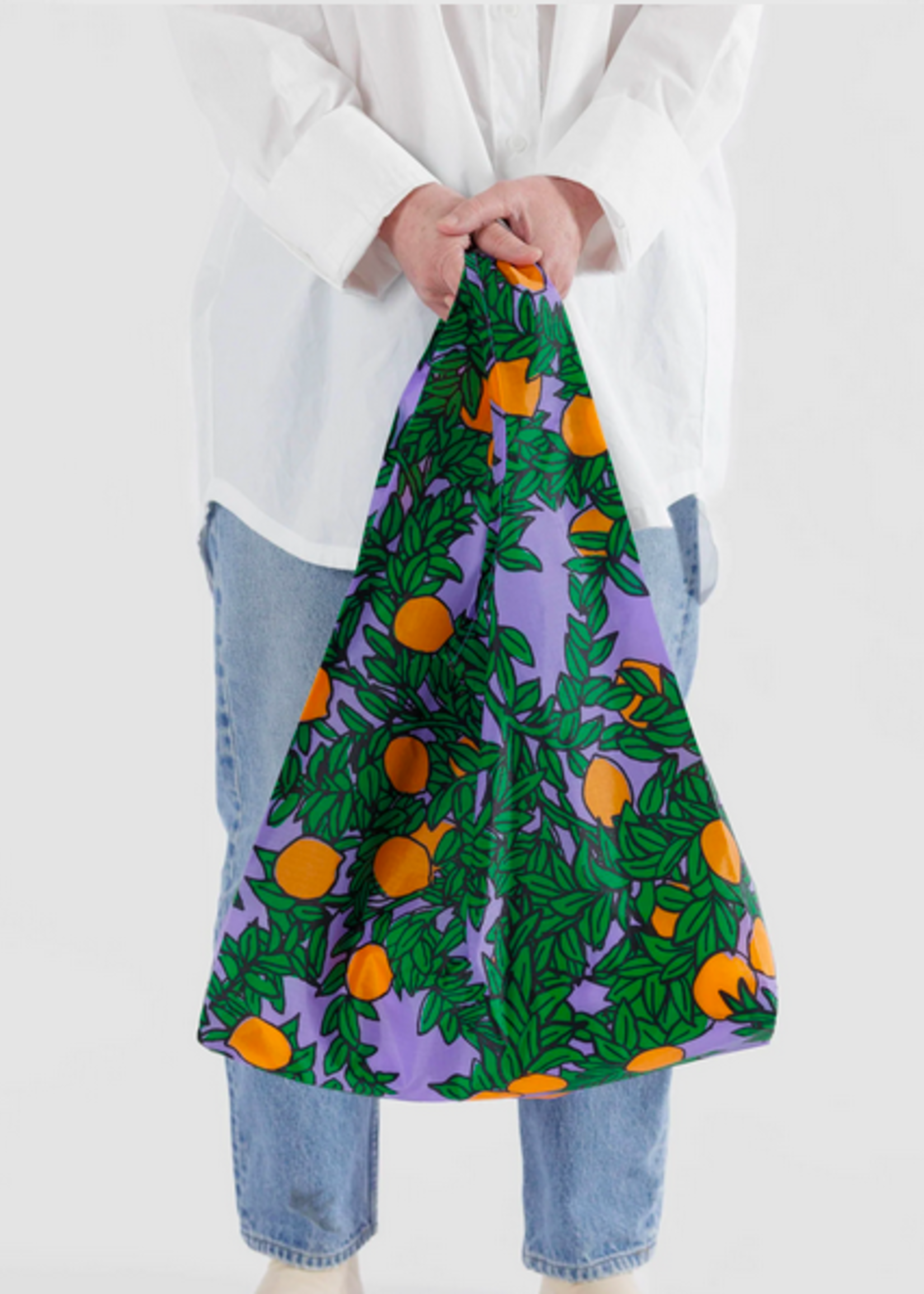 Baggu Standard Reusable bag - Orange Tree Periwinkle