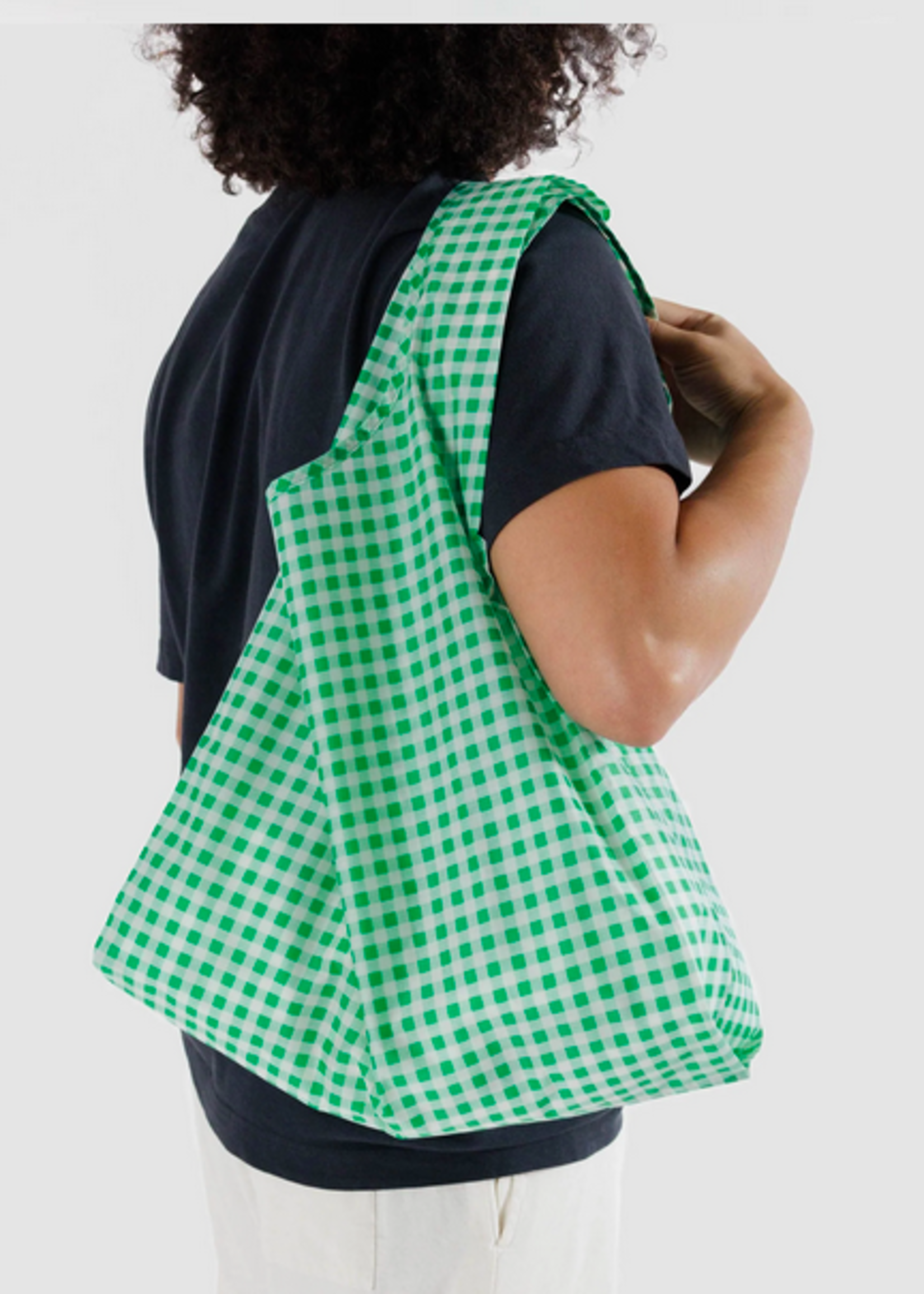 Baggu Standard Reusable bag  - Green Gingham