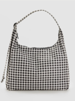Baggu Nylon Shoulder Bag - Black & White Gingham