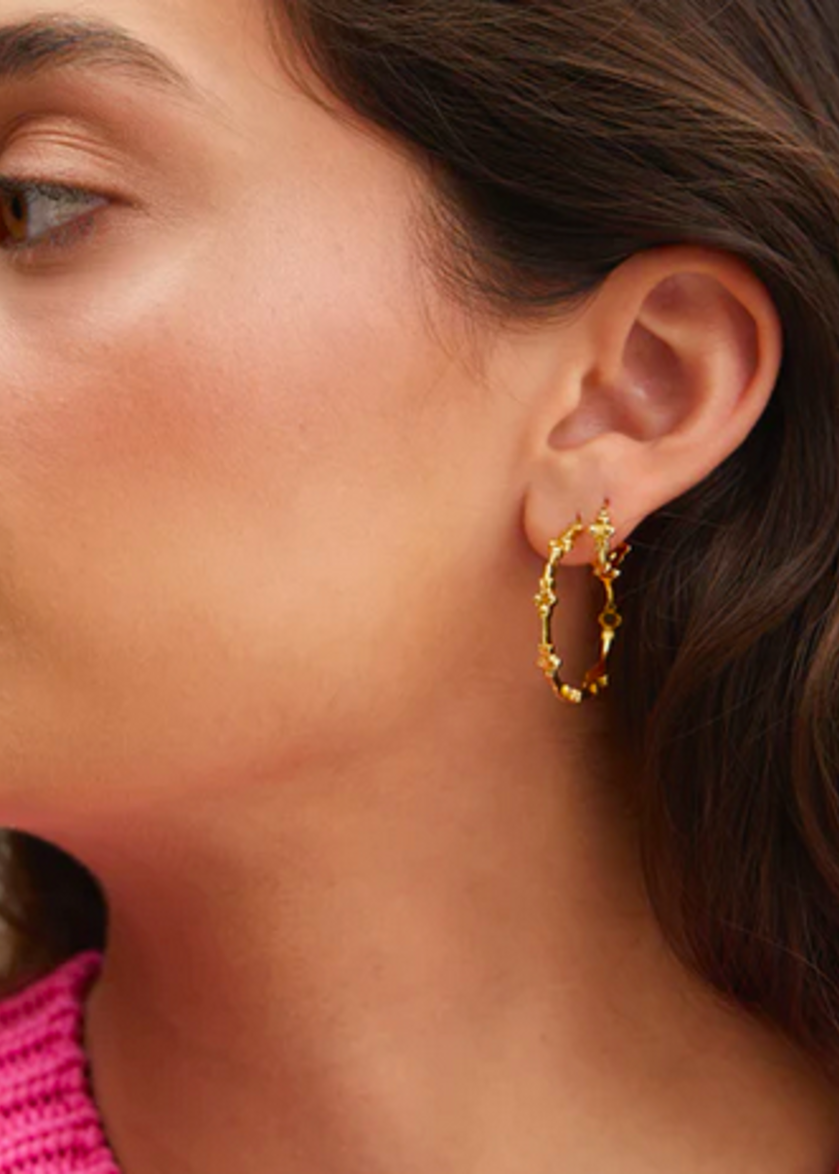 Anna + Nina Eden Ring Earrings Goldplated