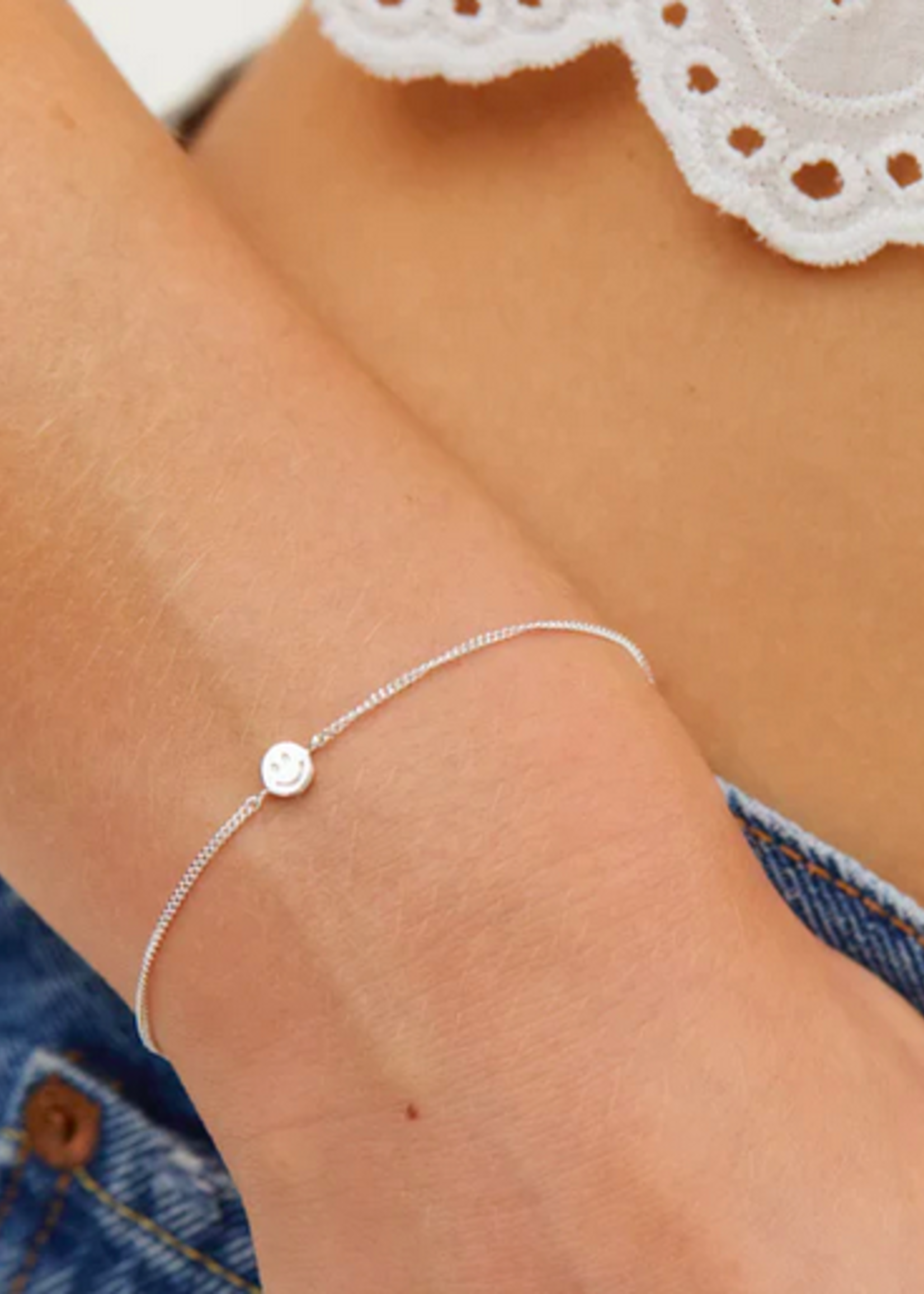 Anna + Nina Happy Smile Bracelet silver