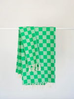 STATE THE LABEL Check Turkish Bathtowel Grass