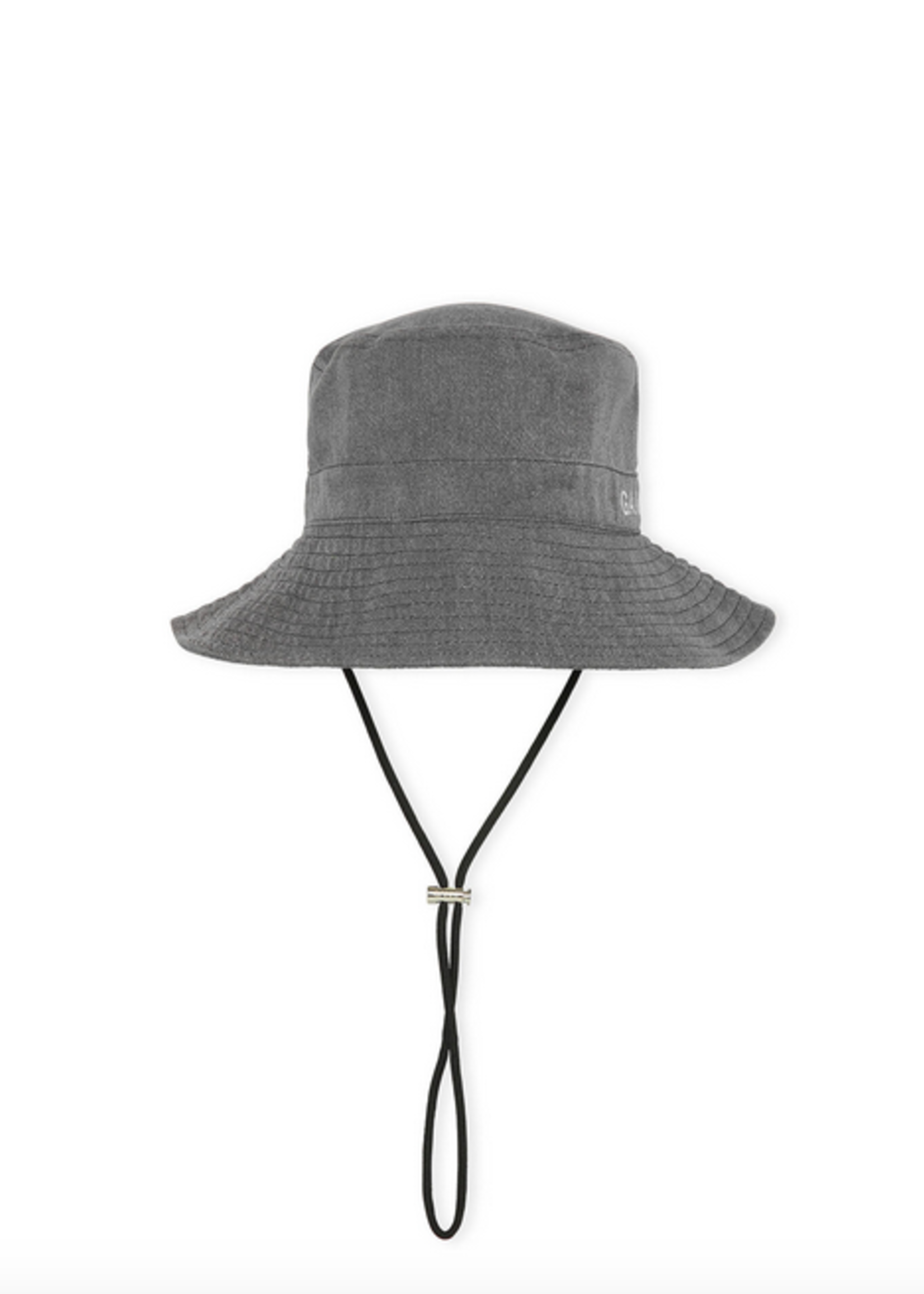 GANNI GANNI Black Fisherman Bucket Hat Denim