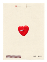 Wish Card Red Heart