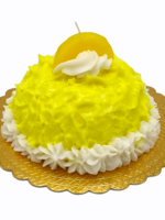 italian candle Mimosa cake-shaped candle h14 diam.15 cm