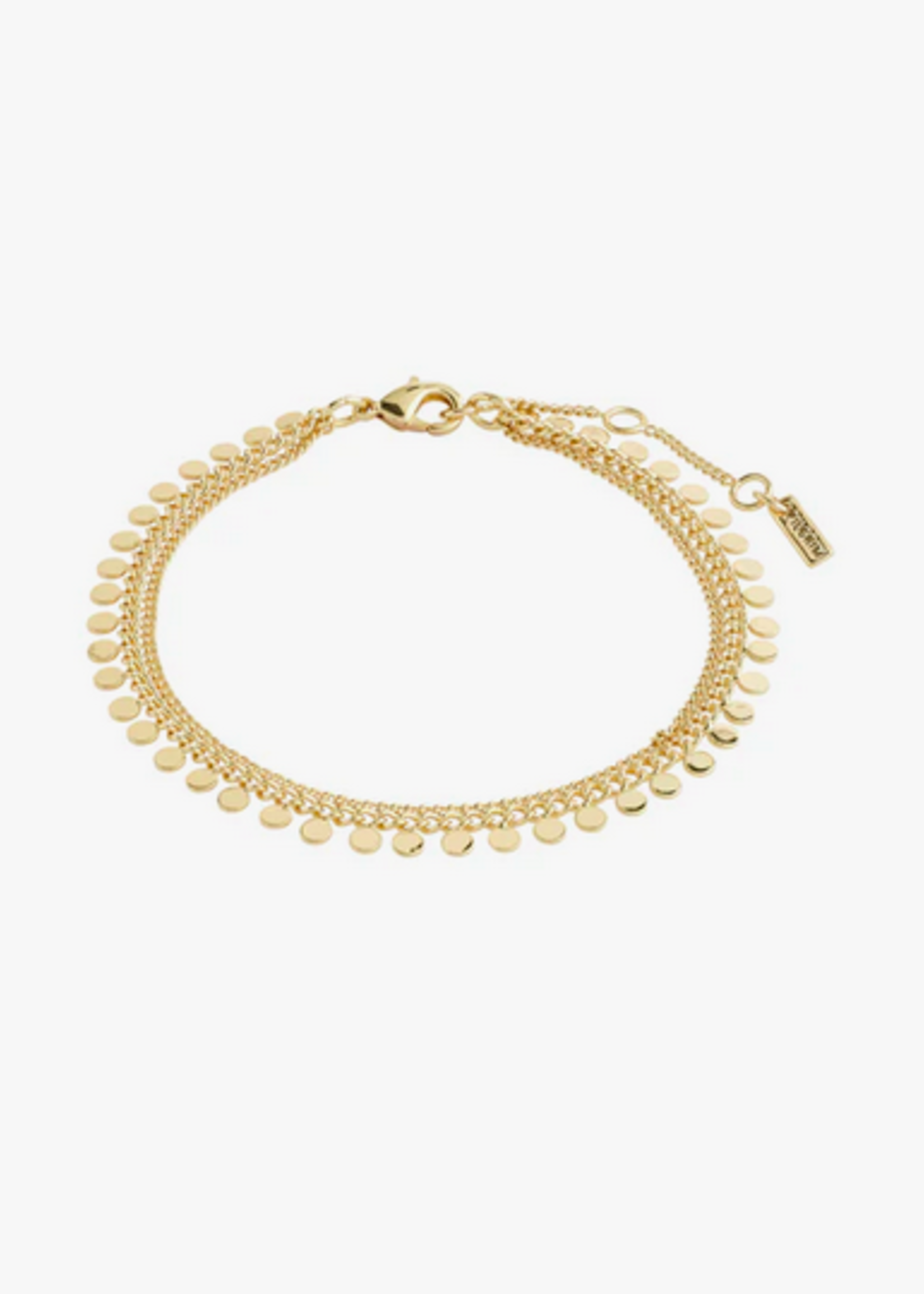 pilgrim Bloom recycled bracelet gold-plated