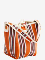 madam stoltz Recycled bag Orange, white, brown