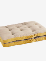 madam stoltz Cotton mattress  Taupe, mustard