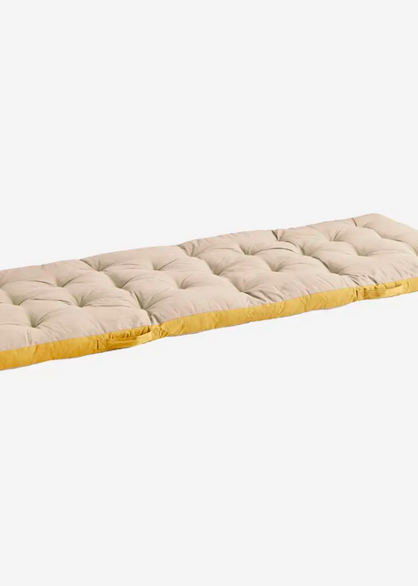 madam stoltz Cotton mattress  Taupe, mustard